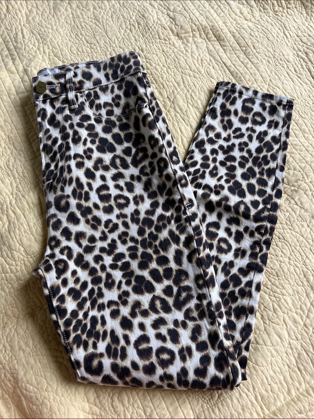 Frame Leopard Print Jeans